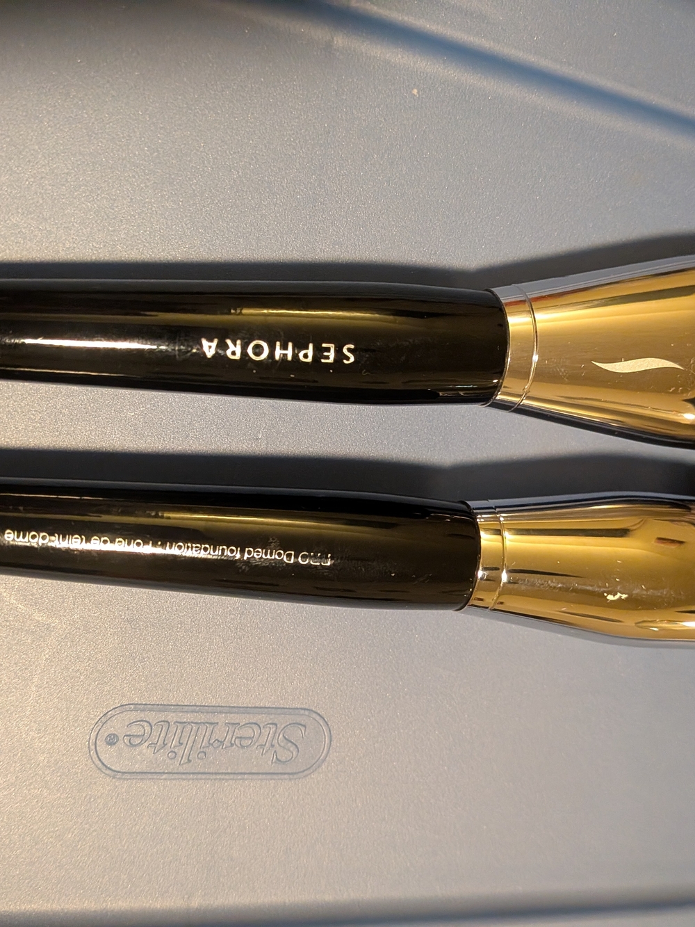 Sephora Black and Gold Makeup Brush Duo